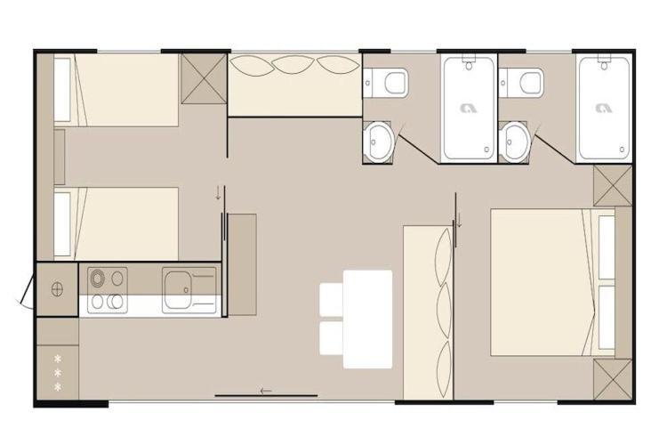Mobile Home Mediteran Superior By The Pool In Caravan Park Strasko, Novalja Ngoại thất bức ảnh
